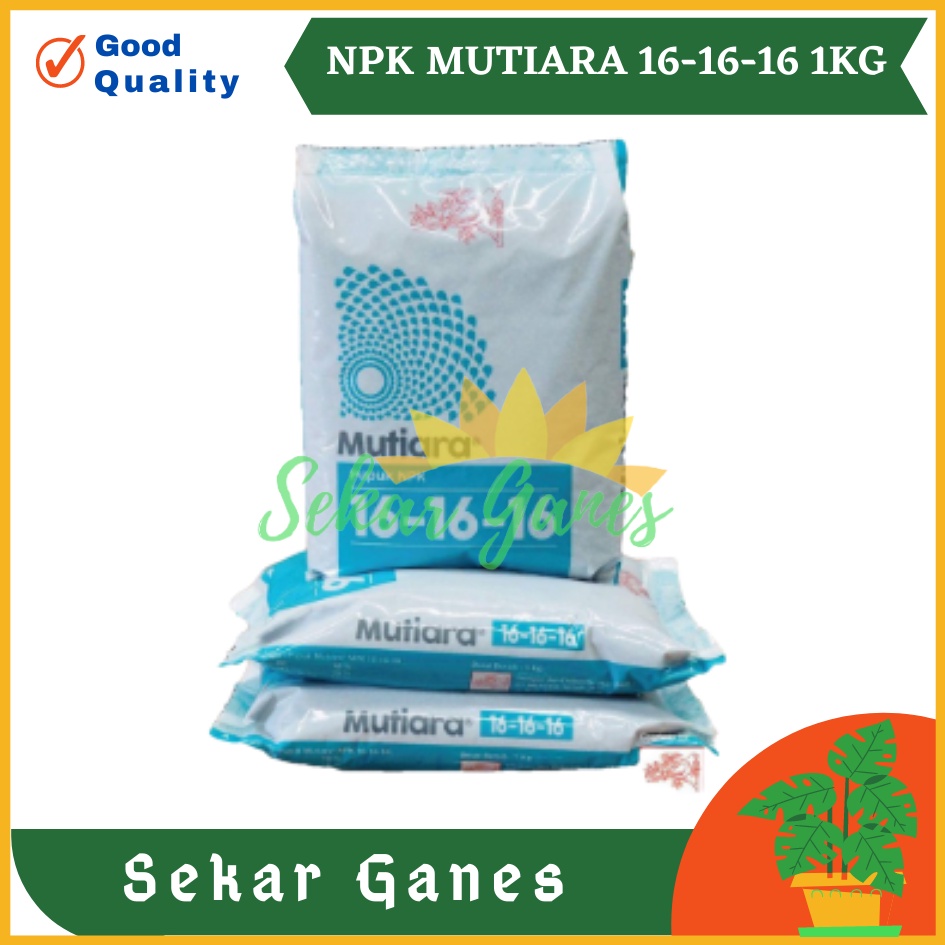 PUPUK NPK MUTIARA / PRIMA 16-16-16 1 KG PUPUK MUTIARA BIRU 161616 PERTUMBUHAN BIBIT BENIH OK