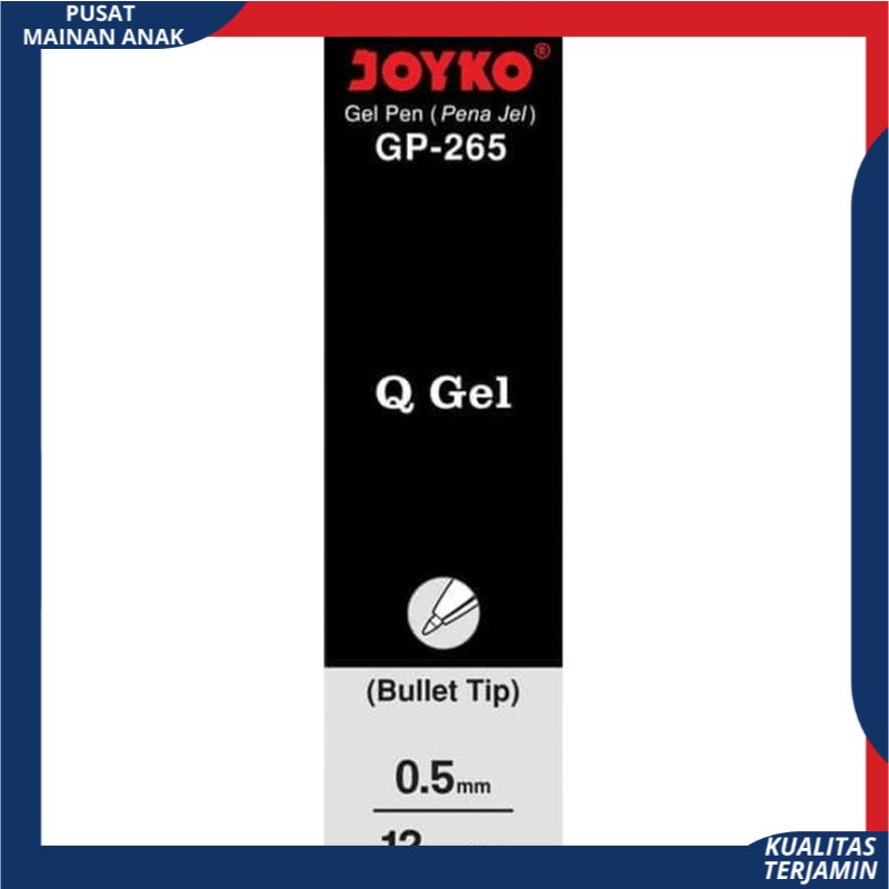 PEN Pulpen Joyko Gel Cetek Q Gel G P-265 ISI 12 PCS (1PAK ) PMA