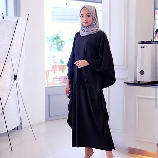 PLAIN KAFTAN KAIN BALOTELLY Gamis Terbaru 2022 MODEL KEKINIAN , TRENDY, ELEGAN DRES WANITA TERBARU S