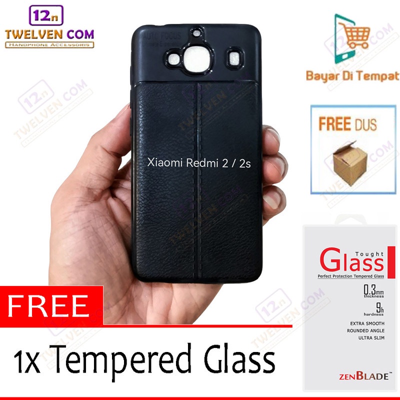 [FLASH SALE] Case Auto Focus Softcase Xiaomi Redmi 2 / 2s - Free Tempered Glass