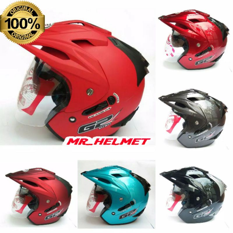 HELM G2 EXTERMINATOR SOLID ukuran M - L - XL