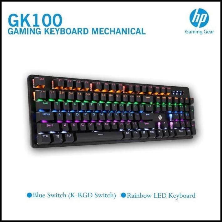 Hp Keyboard Mechanical Gk100 / Hp Gk100 / Gk-100 / Gk 100