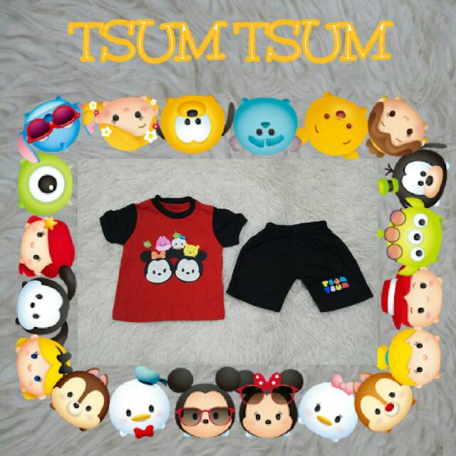 Setelan anak branded Tsum tsum &quot;BABY&quot;