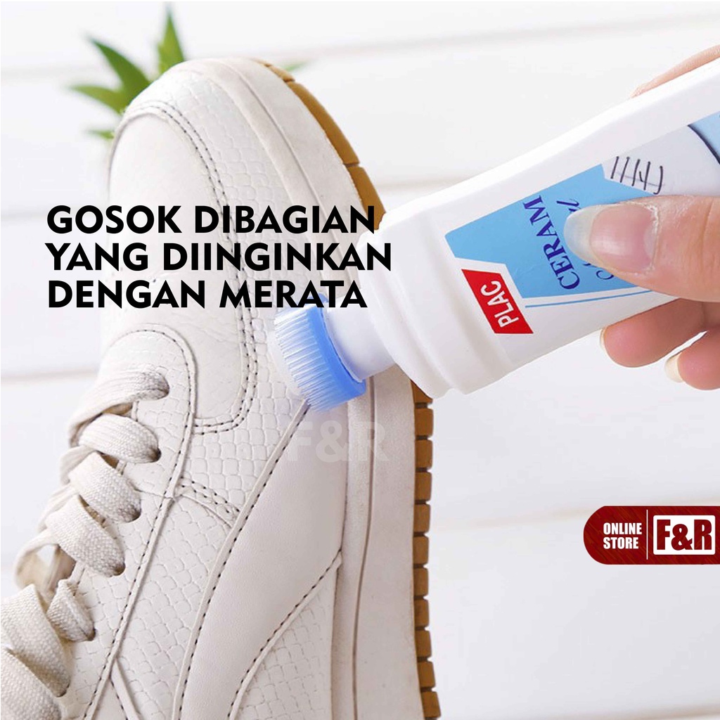 Pembersih Sepatu Putih Penghilang Noda Pemutih Sepatu White Perawatan Sepatu Tas Bag Shoes Cleaner