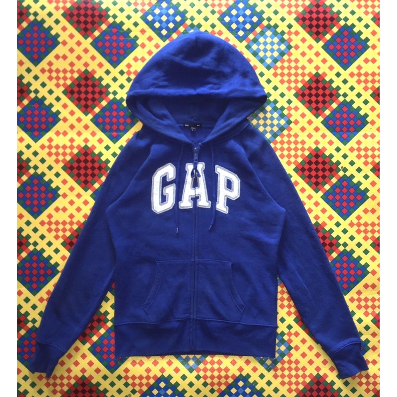 Sweater Hoodie GAP Blue / Biru Second Branded Second Original