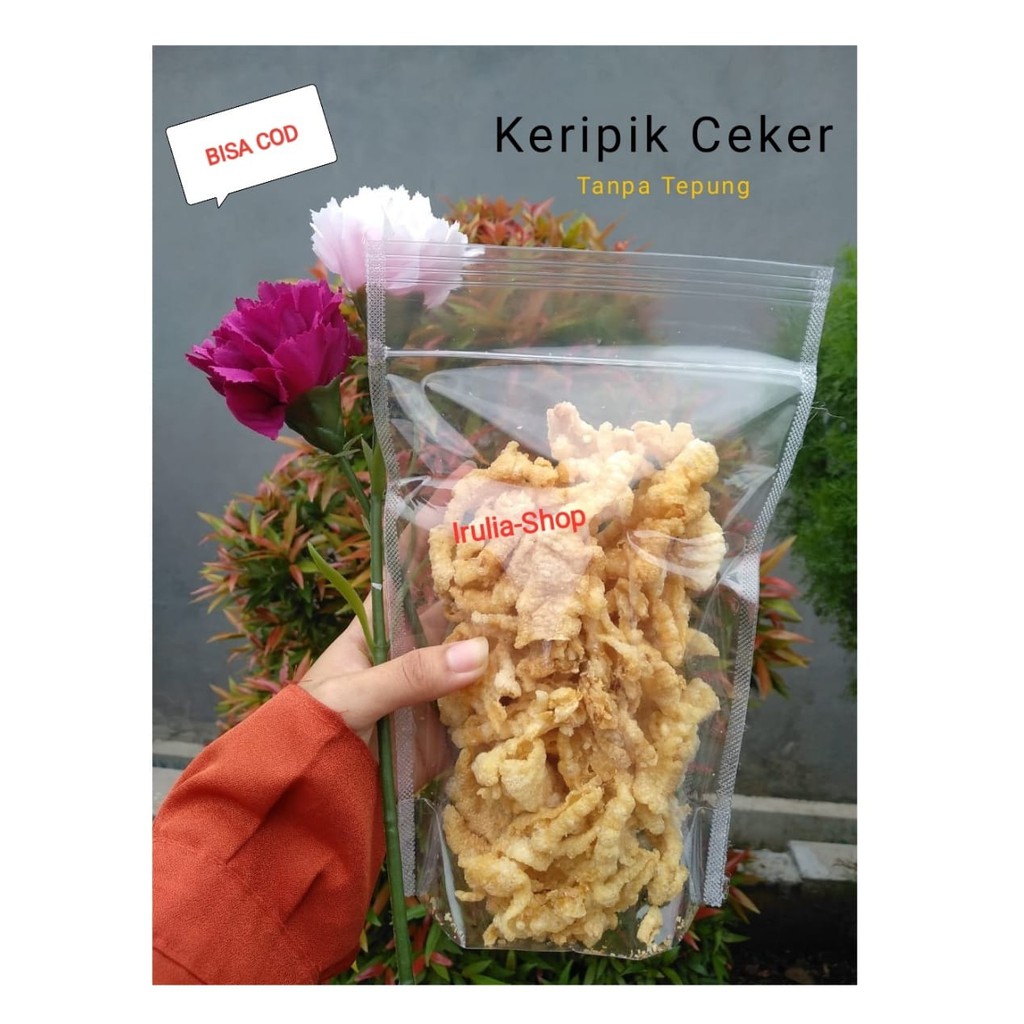 

Kripik ceker ayam 100gr tanpa tepung cocok untuk Diet keto - camilan sehat tanpa tepung