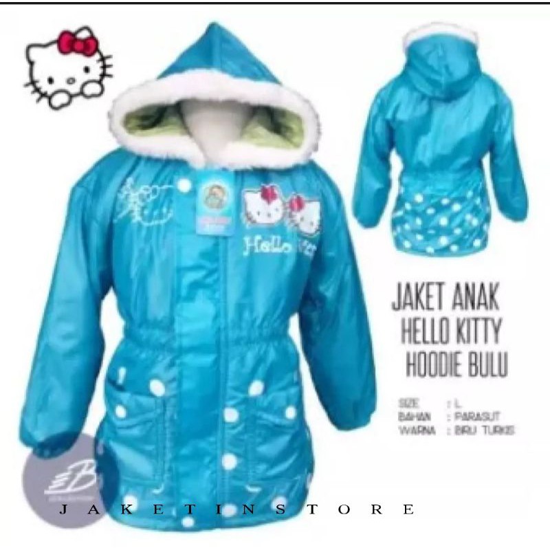 BIG SALE Jaket hello kitty anak perempuan-jaket anak lucu-keren-terlariss