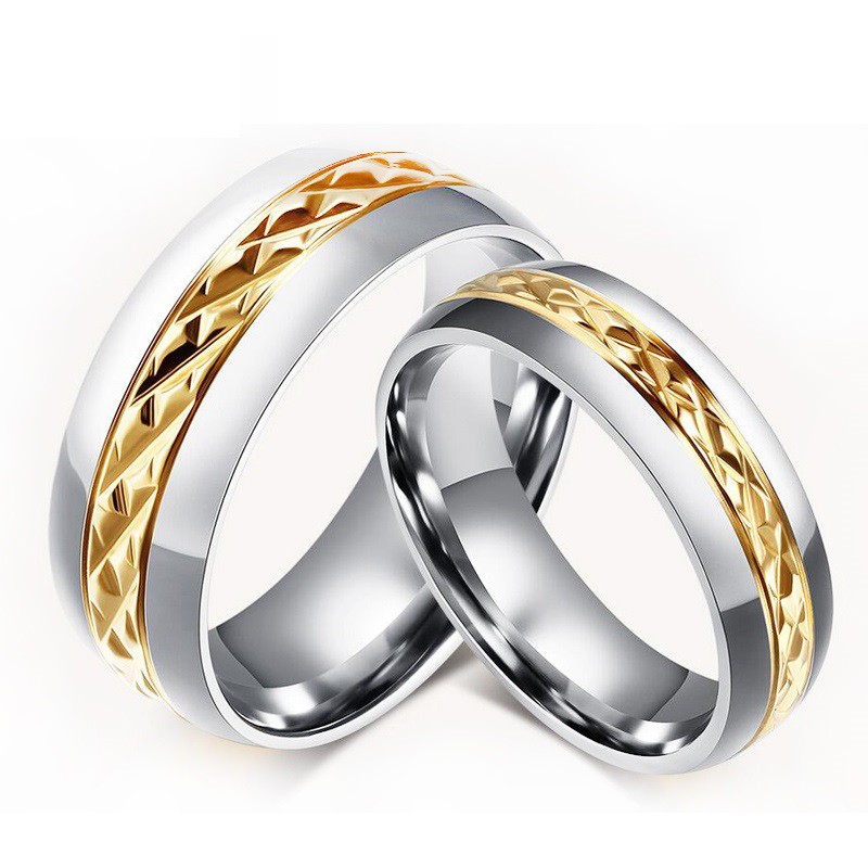 SALE / OBRAL Cincin Couple / Tunangan / Nikah / Pasangan / Titanium C026