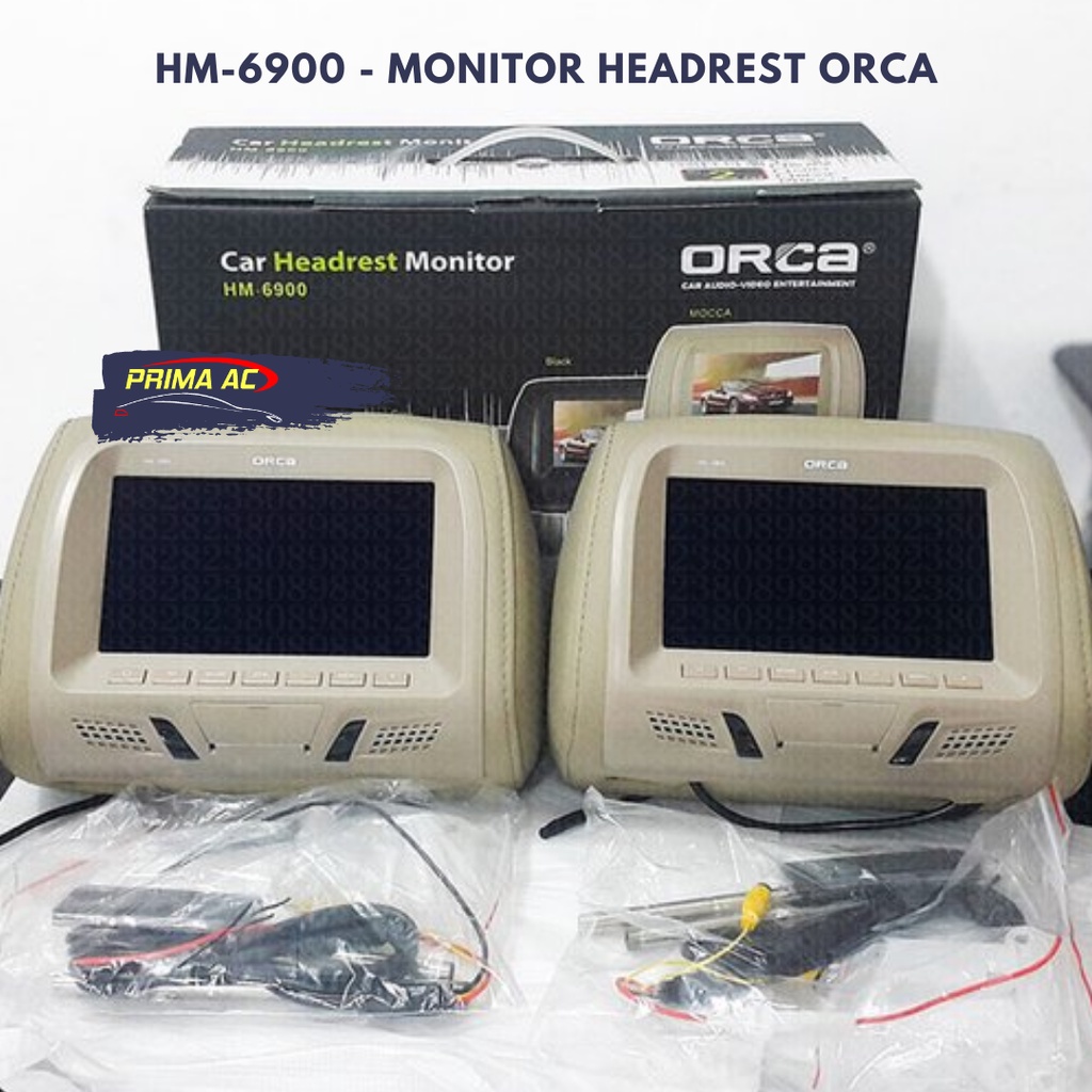 Audio Mobil ORCA HM-6900 Headrest Head Rest Monitor 7 inch Car Audio System