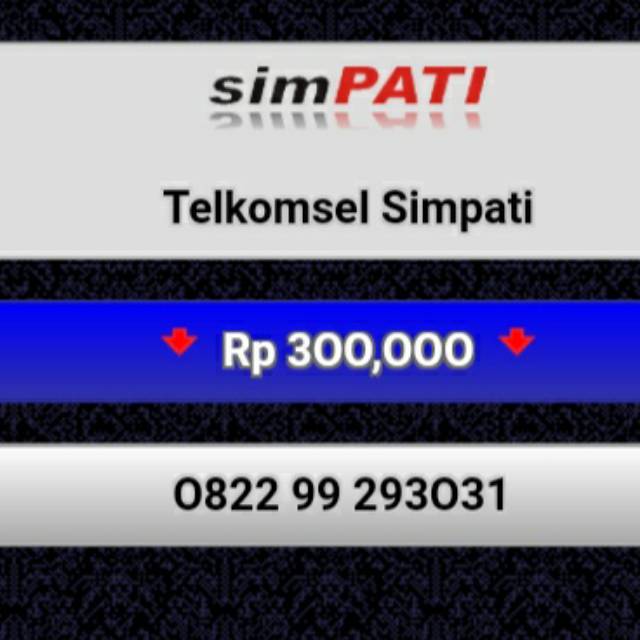 NOMOR CANTIK SIMPATI 0822 99 293031