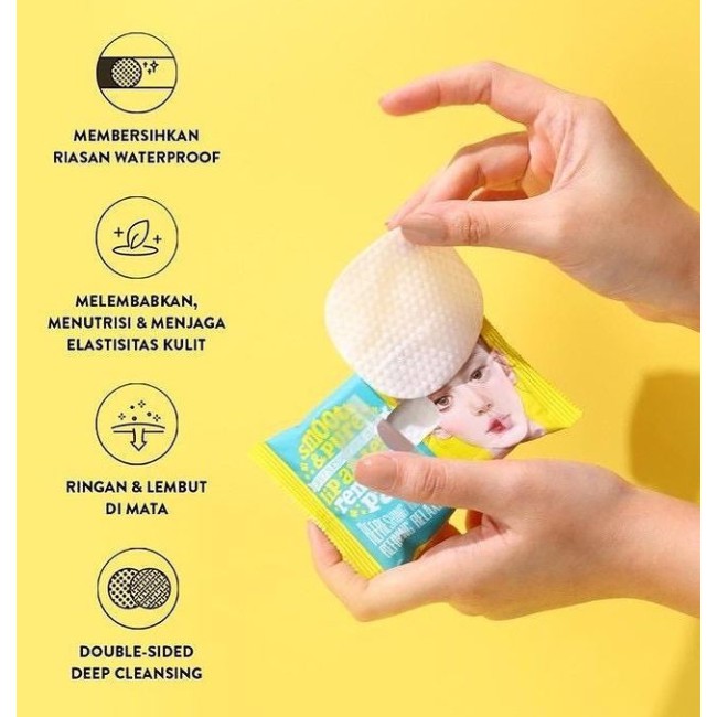 bpom- ariul smooth & pure lip and eye remover PAD 55gr