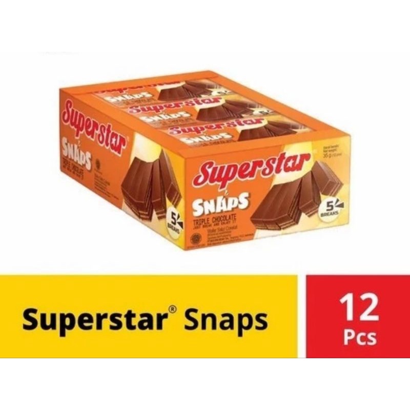 

SUPERSTAR Wafer Triple Chocolate 28g x 12pcs