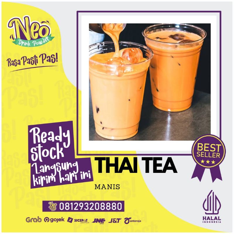 

Bubuk Minuman Rasa Thai Tea 1 Kg/Thai Tea Powder/Bubuk rasa Thai Tea/Serbuk rasa Thai Tea 1 Kg