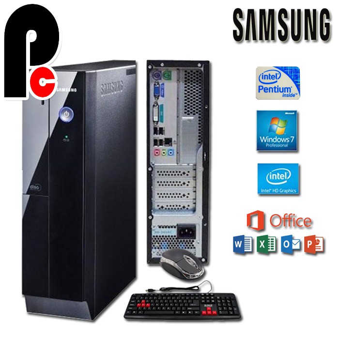 PC  Build Up  Slim H81 Haswell plus monitor 19' SPC  new