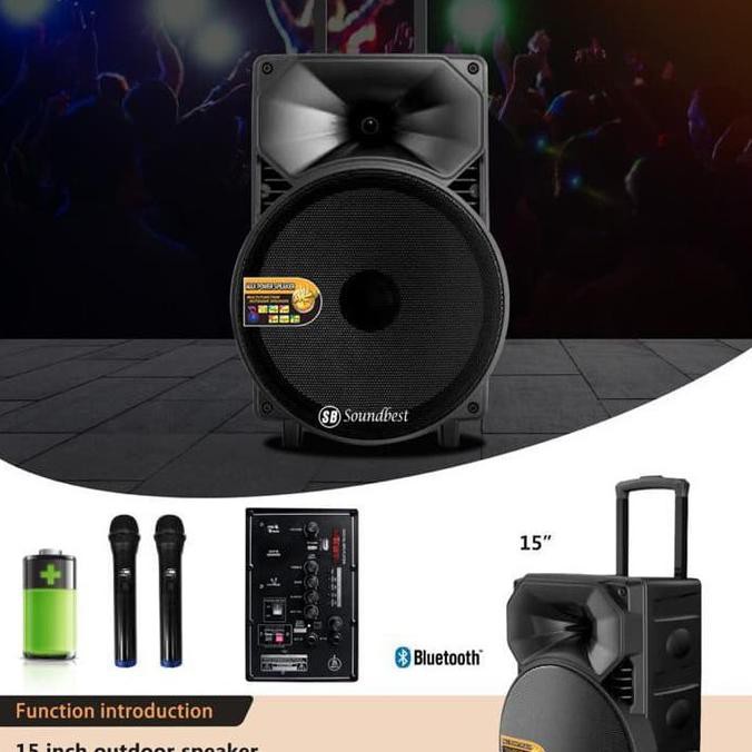 Speaker Portable 12333 Soundbest Ft 15 Tf 15 Speaker Aktif 15 Inch Ceecilout