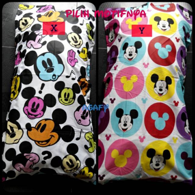 Sarung bantal cinta mickey mouse