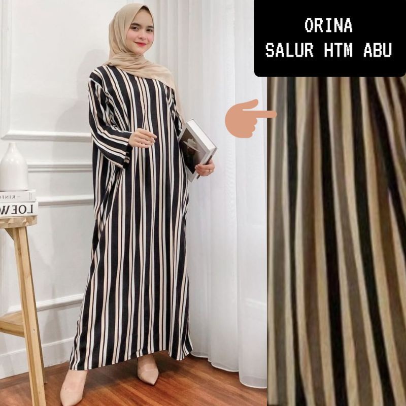 daster long lengan panjang LD 120 PB 130 bawah mata kaki, daster panjang viral kekinian, daster rayon busui terlaris ARBANI COLECTION-ORINA ( TRIANGEL )