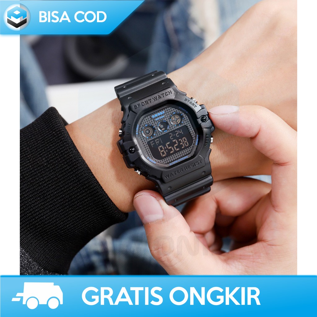 JAM TANGAN PRIA DIGITAL ANTI AIR ORIGINAL SKMEI 1606 - JAM TANGAN PRIA TAHAN AIR KEREN BERKUALITAS