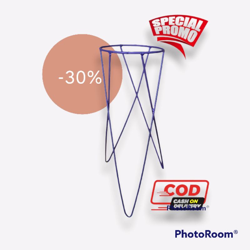 Rak Pot Bunga standing Vas Besi Ungu