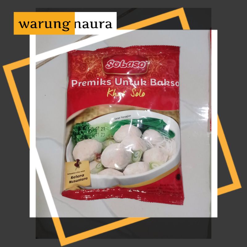 

Sobaso tepung premiks adonan bakso khas solo murah 250 gram