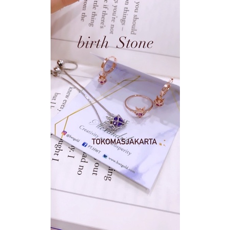 birth stone collection  /cin cin birth stone/gelang birth stone 17k