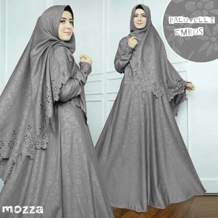 Baju Gamis Syari - Gamis Muslim Hopylovy - Gamis Mozza Syari Dress