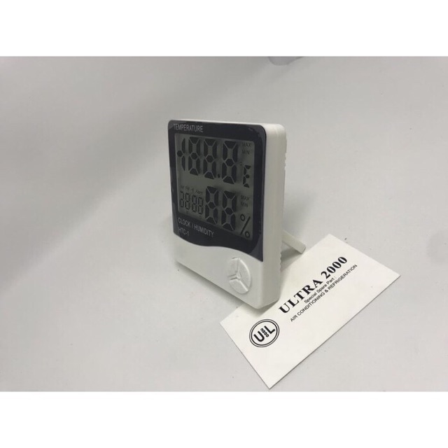 TERMOMETER HYGROMETER RUANG DIGITAL JAM THERMOMETER IN OUT HTC-1