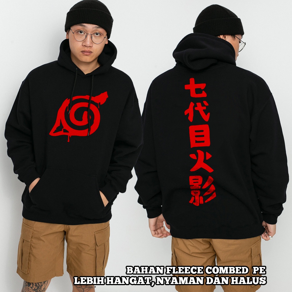 JAKET NARUTO HOODIE NARUTO HOKAGE HOODIE ANIME READY BIG SIZE 2XL 3XL 4XL 5XL