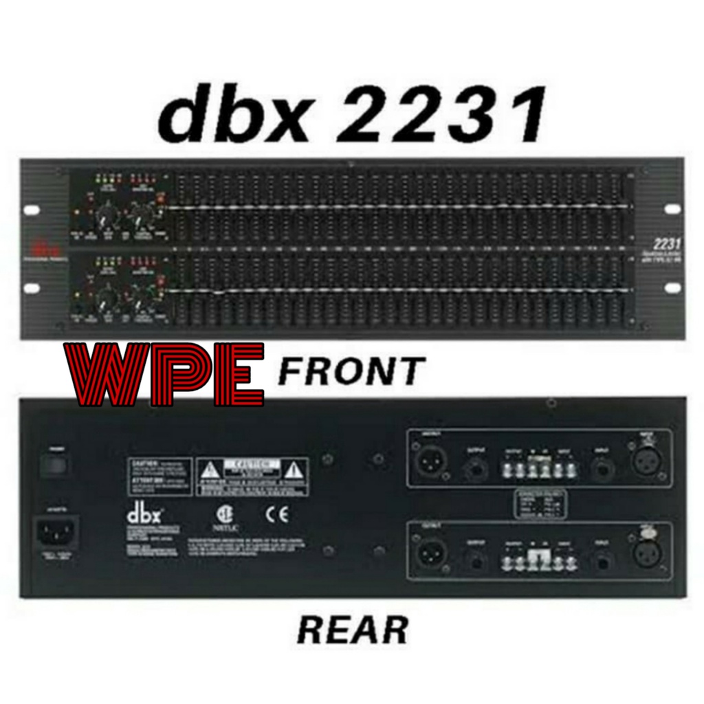 equalizer dbx 2231 dbx2231 2 x 31ch ic macro