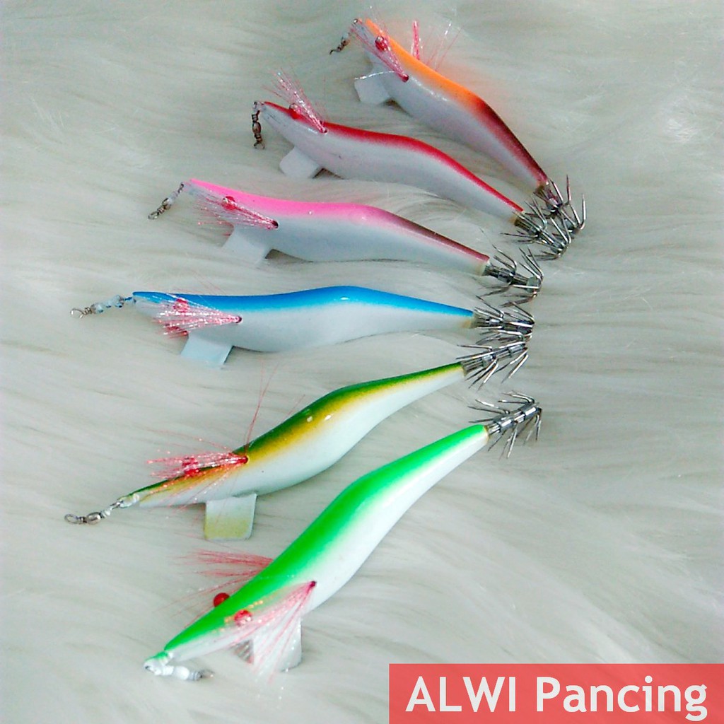 Squid Jig Kayu ~ Capella Jig Umpan Cumi Handmade