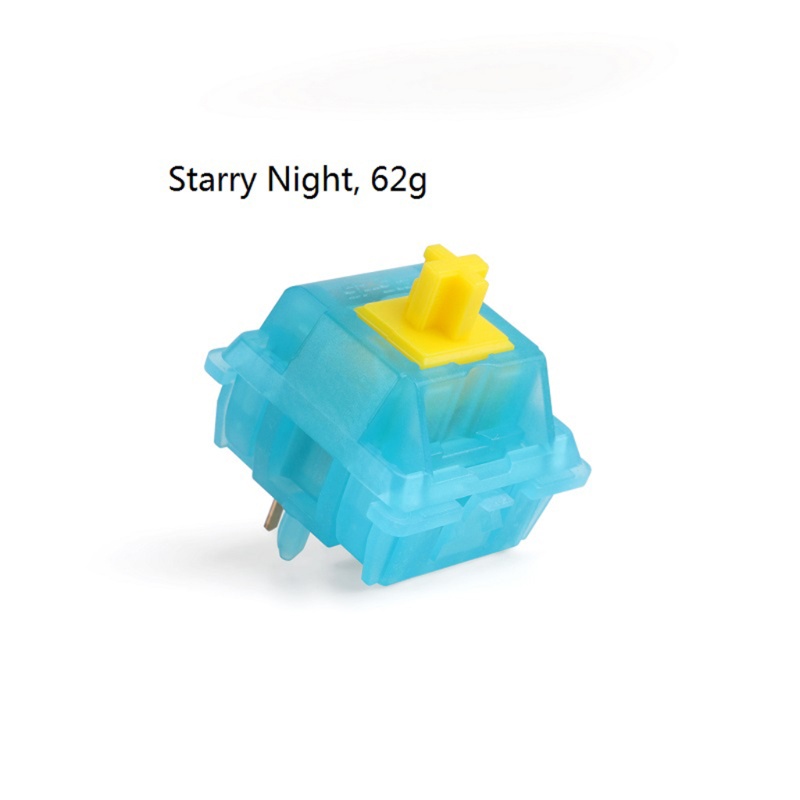 2 Pcs Sp-Star Cyber Starry Night Linear Switches Untuk Keyboard Mekanik Cherry Mx Style 5pin 62g Pcb Mount