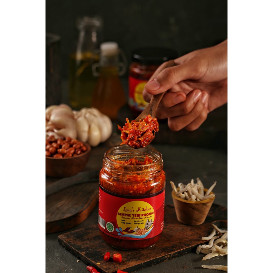 

LAKU Sambal Teri Kacang Berat 400gram Berat Bersih 200 Gram