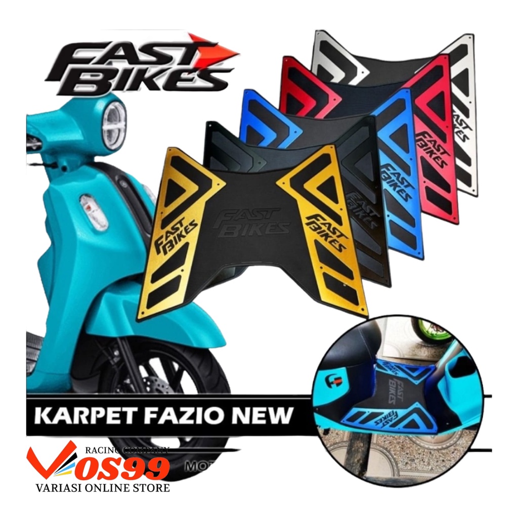 KARPET BORDES FAZZIO 125 FAST BIKES KARPET PIJAKAN KAKI YAMAHA FAZIO 125