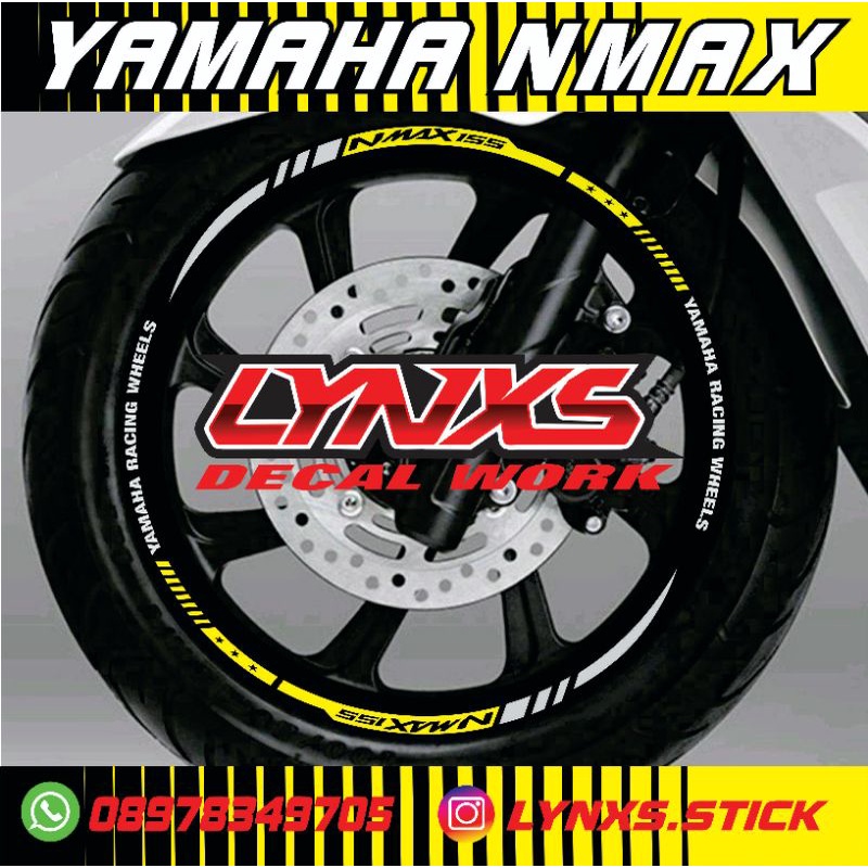 cutting Lis velg Yamaha nmax fullset