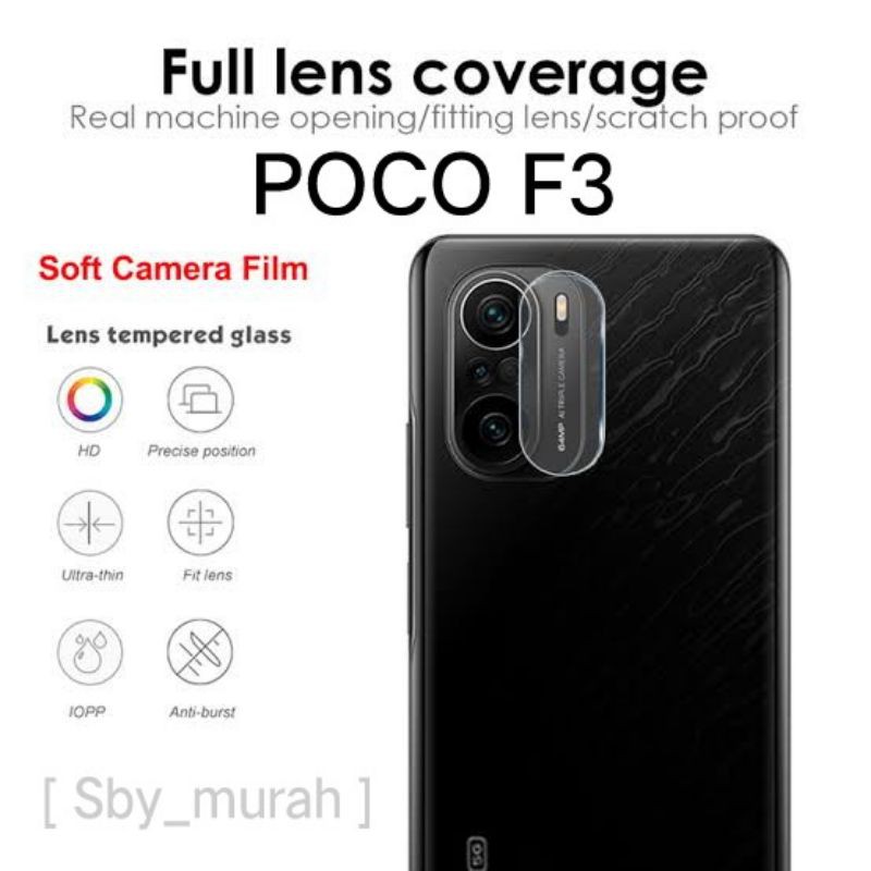 Tempered Glass Camera POCO F3 / Pocophone F3 Pelindung Kamera 9H Film Glass Protector