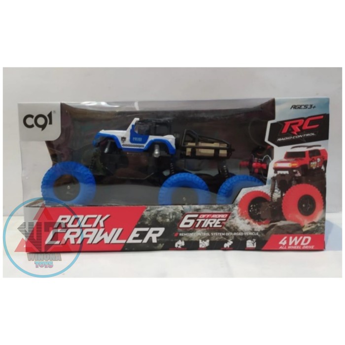 Mobil rc / remote control offroad rock crawler 4wd 6 tire