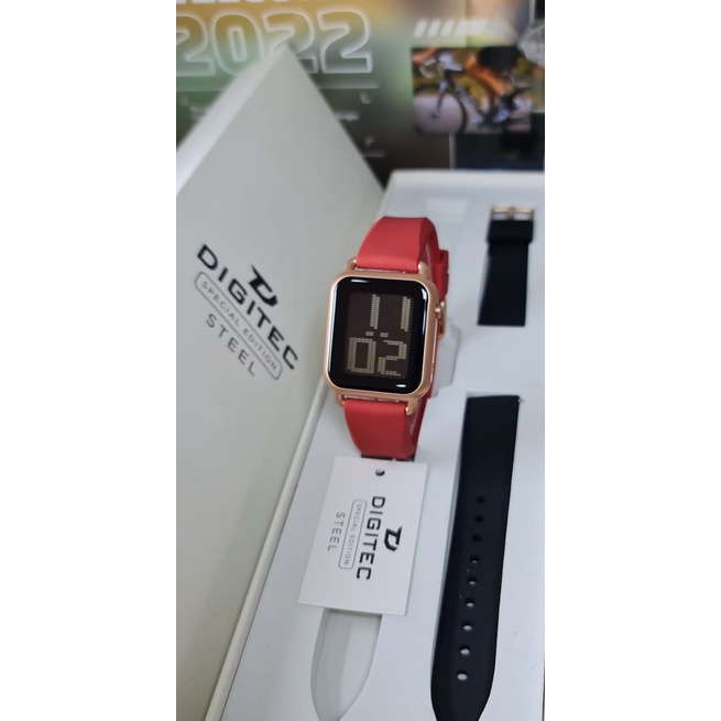 Jam Tangan Digitec 6090T Extra Strap Original