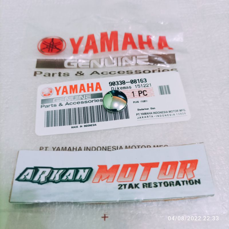 PLUG PENUTUP BAUT BEHEL BELAKANG F1ZR FIZ R FIZR CHROME ORIGINAL YAMAHA