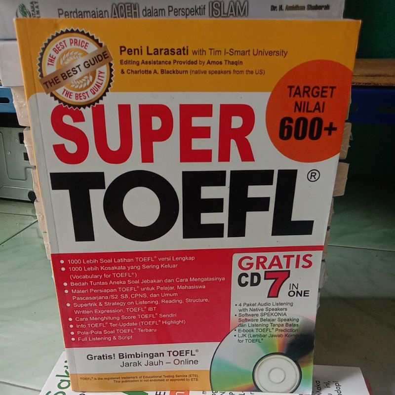 

BUKU SUPER TOEFL GRATIS CD 7 IN ONE