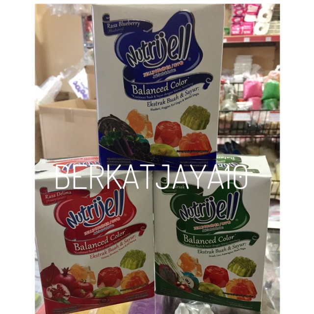 Nutrijell Balanced Color Nutrijel Jelly Powder Bubuk Jelly 15 gram