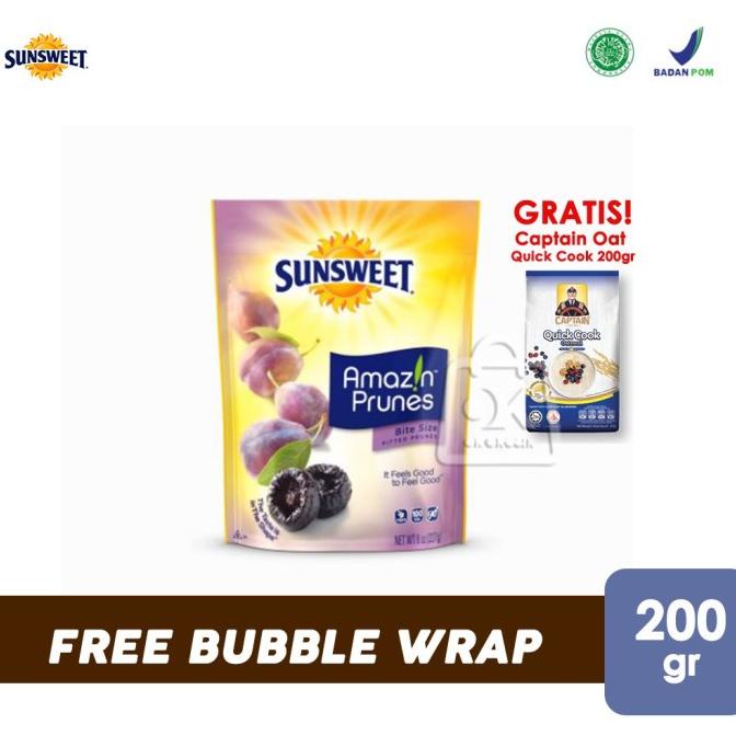 

best produk] Sunsweet Amazin Prunes Pitted ( 200gr GRATIS Captain Oat Biru 1pcs )