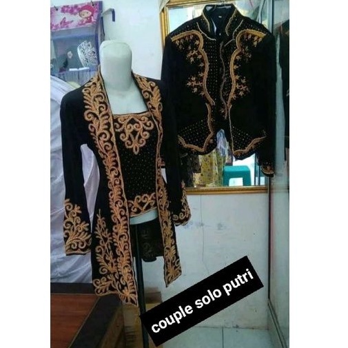 set kebaya bludru solo putri
