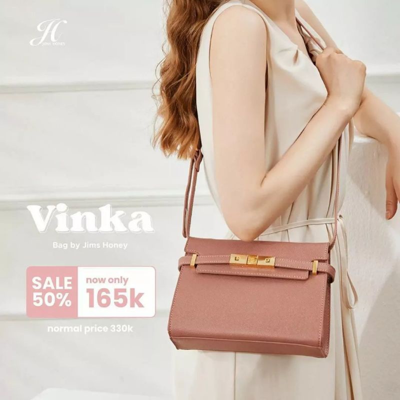 VINKA BAG JIMSHONEY TAS SELEMPANG WANITA SLINGBAG FREE EXCLUSIVE BOX