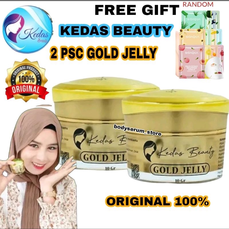 {COD} SABUN ASLI - GOLD JELLY - BODY SERUM KEDAS BEAUTY ORIGINAL