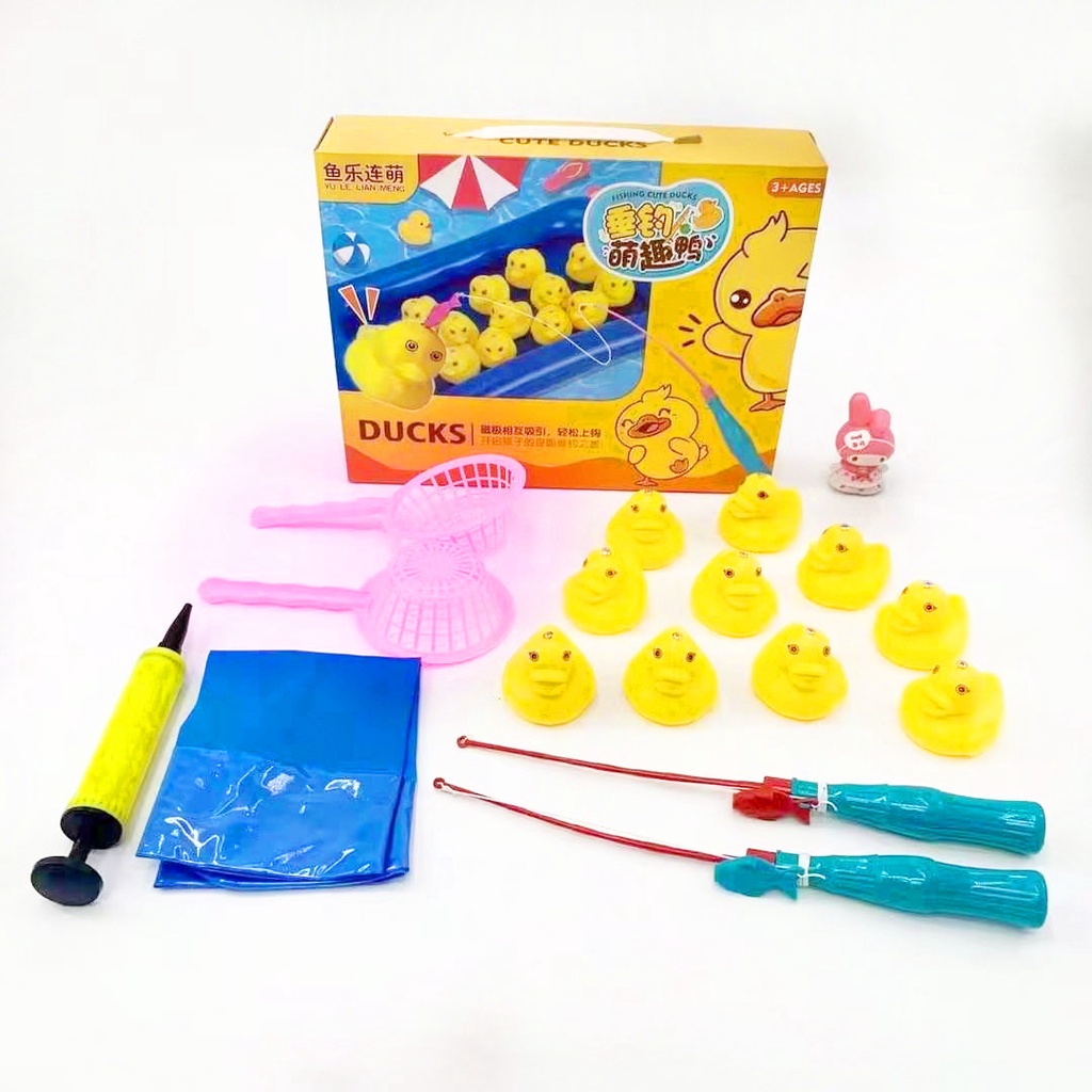 [tma] Mainan Kolam Pancing Anak Bebek Dan Lautan / Fishing Poll Duck And Sea Creature / Pancingan Mainan Anak