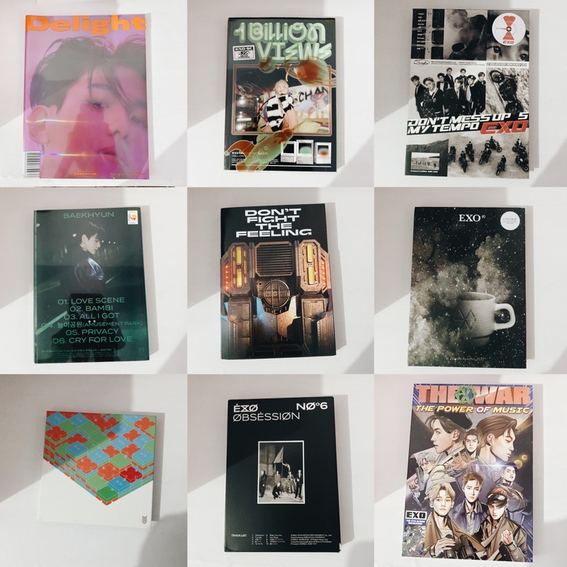 [READY STOCK] ALBUM ONLY EXO BAEKHYUN DELIGHT BAMBI EXO SC 1 BV TEMPO DFTF EXO CBX BLOOMING DAYS POW