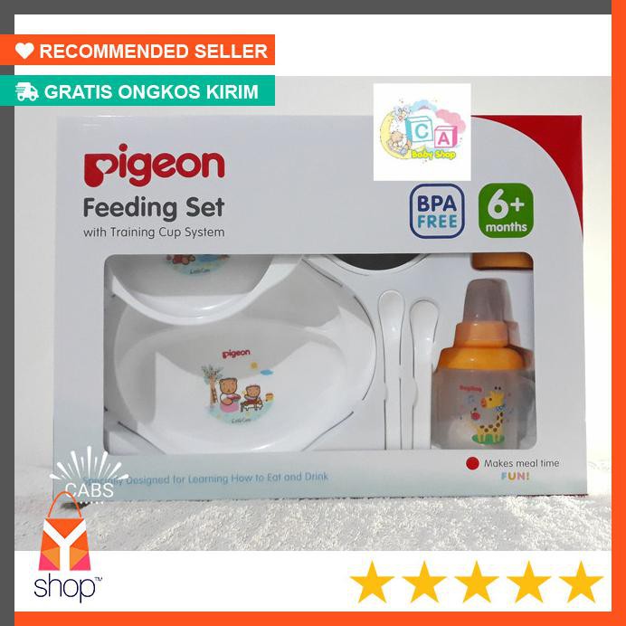 DISKON ! Pigeon Feeding Set Komplit With Training Cup - Tempat Makan Bayi