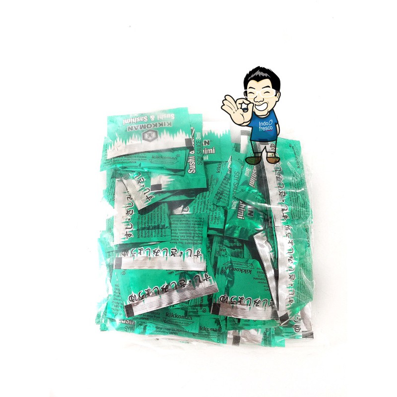 

PROMO KIKKOMAN SOY SAUCE SHOYU SUSHI SASHIMI- KECAP JEPANG SACHET 100PC TERMURAH