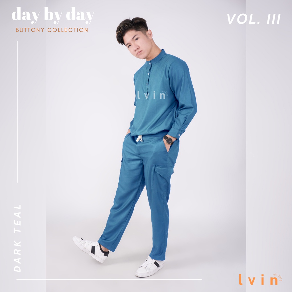 [ Lvin ] Vol III - Baju OKA Kerah Bulat Celana Reguler fit Lengan Panjang / Doctor's Scrub / Baju Jaga /Set Baju Celana Jaga Oka / Dokter  / Baju OK Seri Day By Day