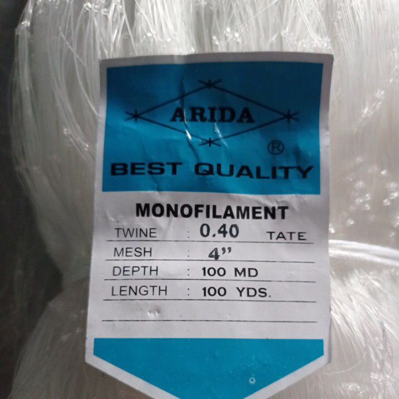 JARING ARIDA 0.40 4 100MD/100YDS TATE JARING PUKAT ARIDA JARING IKAN ARIDA